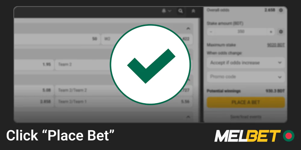 Get instant confirmation of your bet at Melbet